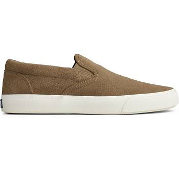 Sperry Striper Plushwave Hnede - Panske Slip On